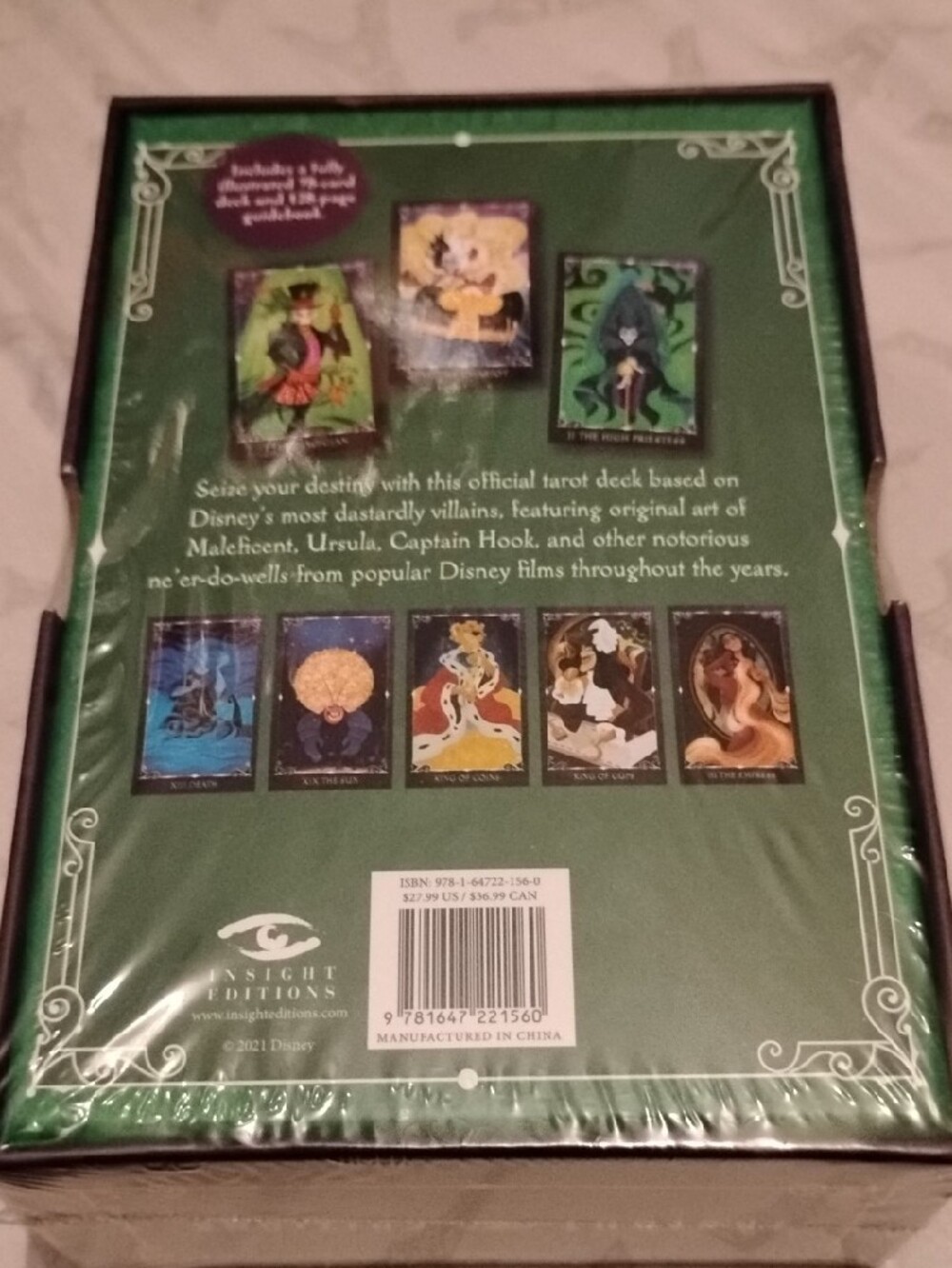 Disney Villains Tarot Deck And Guide Book NIB Sealed Characters - Picture 2 of 3